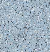 Échantillon de la finition Aquabright Blue Mist, montrant sa texture mouchetée et le rendu détaillé de la teinte pour piscine creusée.