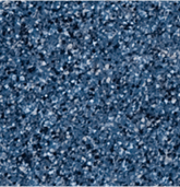 Échantillon de la finition Aquabright Mediterranean Blue, montrant sa texture mouchetée et le rendu détaillé de la teinte pour piscine creusée.