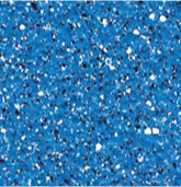 Échantillon de la finition Aquabright Pacific Blue, montrant sa texture mouchetée et le rendu détaillé de la teinte pour piscine creusée.