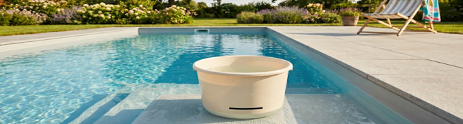 Do the bucket test helps quickly determine whether the water loss, piscines et spas Poséidon.