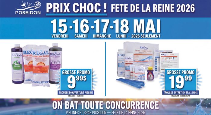 Démarrage de piscine fete de la reine 