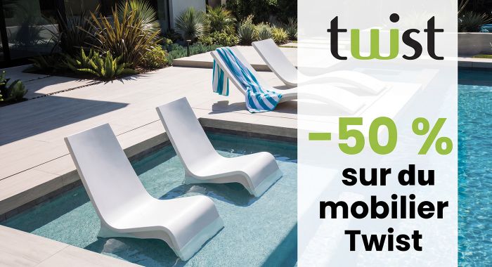 50 % de rabais sur des meubles Twist
